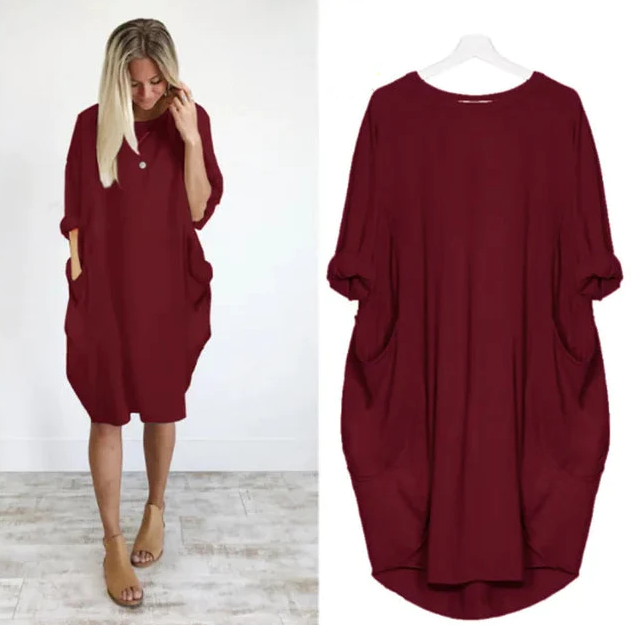 Comfortabele en schattige jurk 1 + 1 gratis