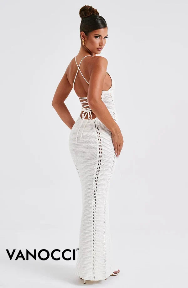 Luna-luxe gebreide jurk