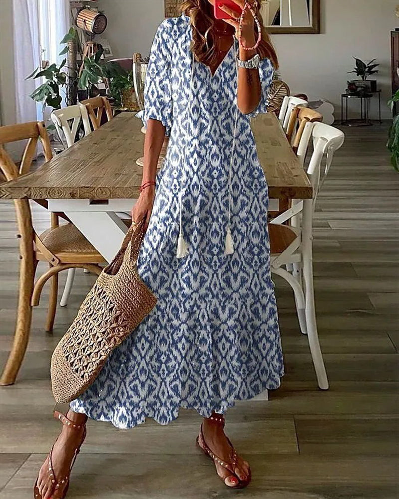 Mikha boho-jurk met buikbedekking 1 + 1 gratis