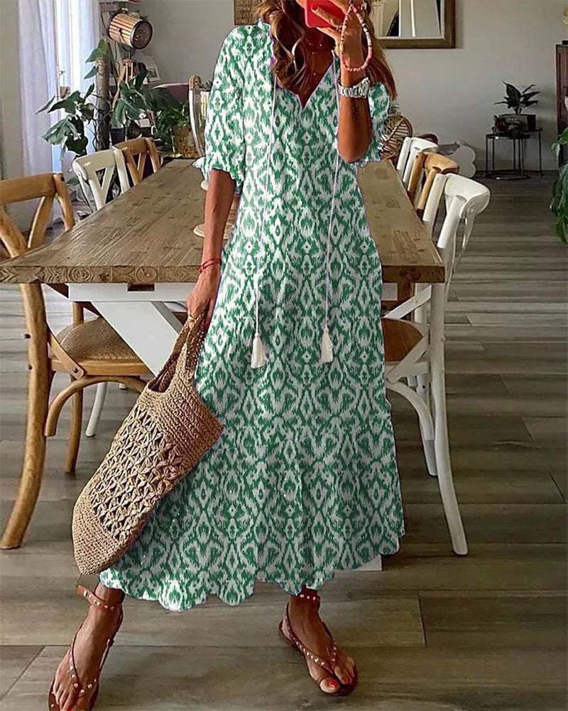 Mikha boho-jurk met buikbedekking 1 + 1 gratis