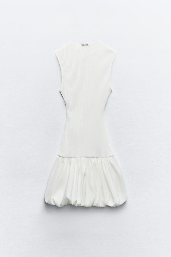 Tijdloos elegante geribde mini-jurk