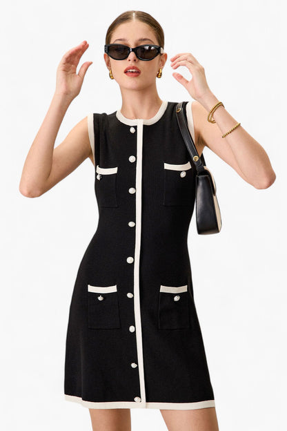 Gebreide bodycon-minijurk