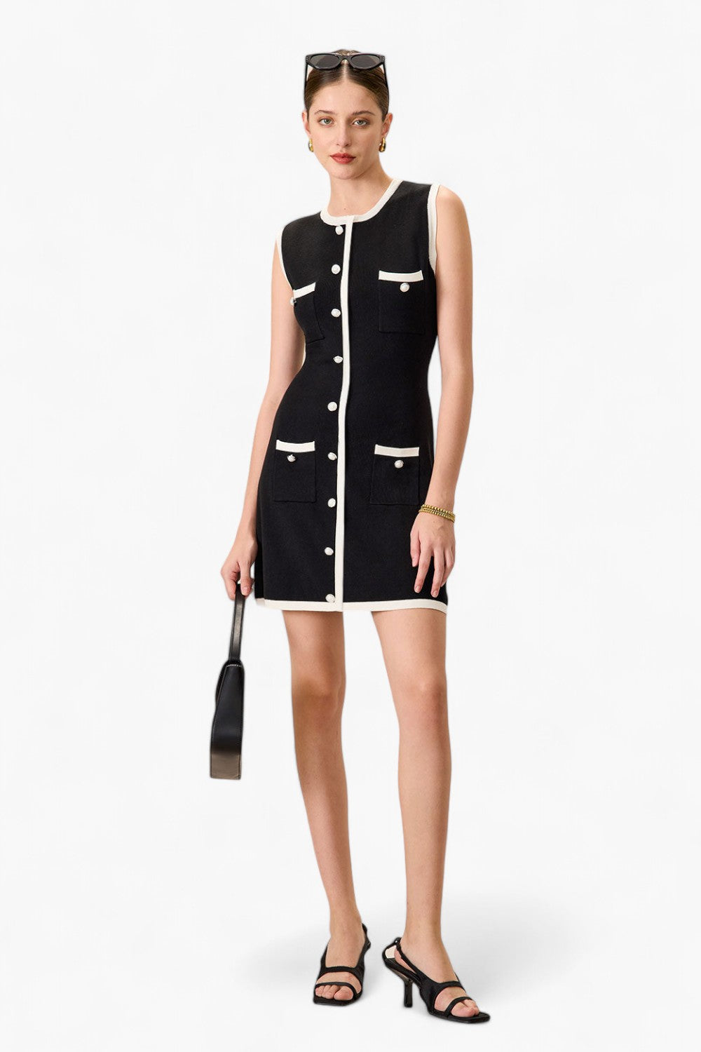 Gebreide bodycon-minijurk