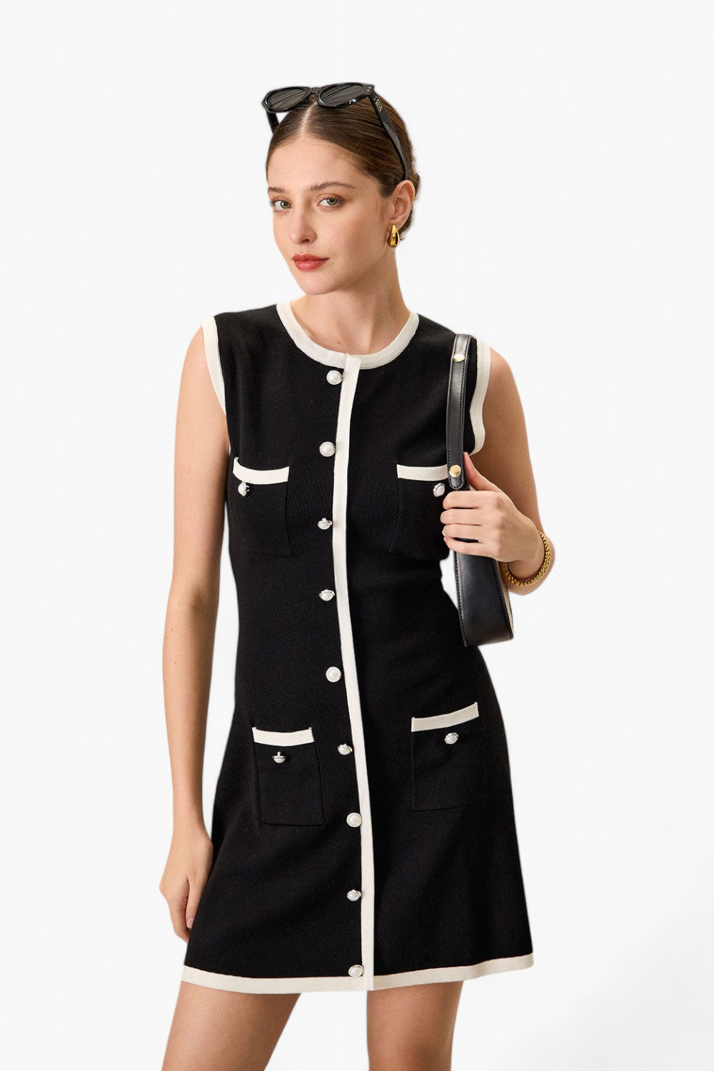Gebreide bodycon-minijurk