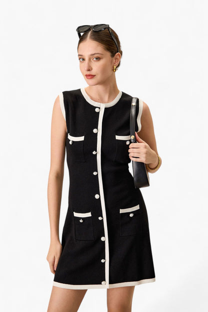 Gebreide bodycon-minijurk