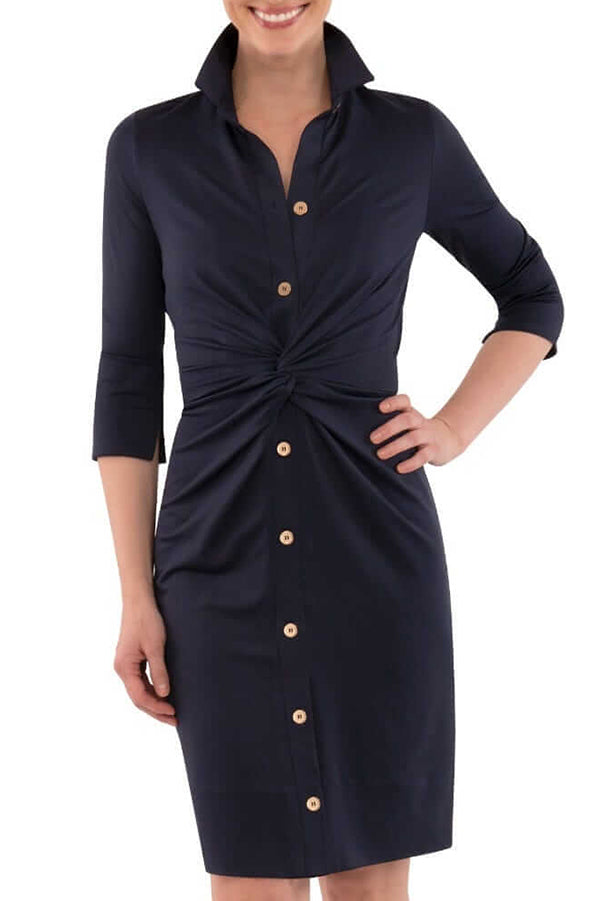 Betty | Casual jurk met knoopdetail