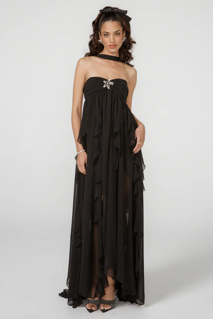 Elegante jurk met kwastjes