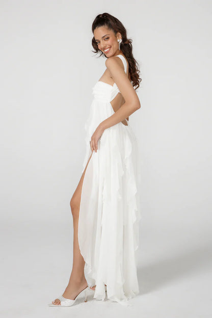 Elegante jurk met kwastjes