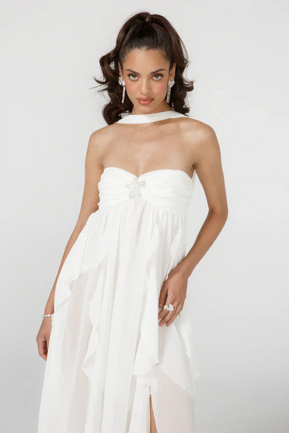 Elegante jurk met kwastjes