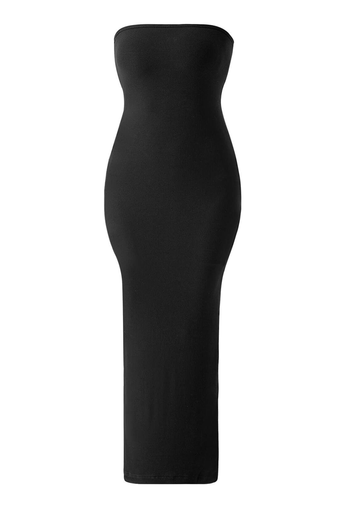 Strapless maxi-jurk met ingebouwde shapewear