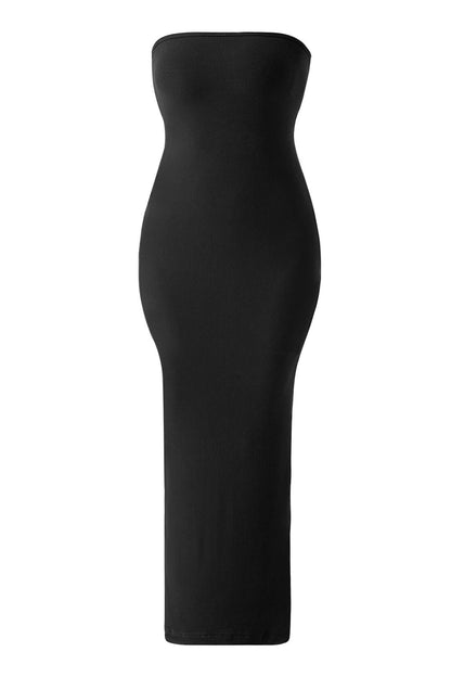 Strapless maxi-jurk met ingebouwde shapewear
