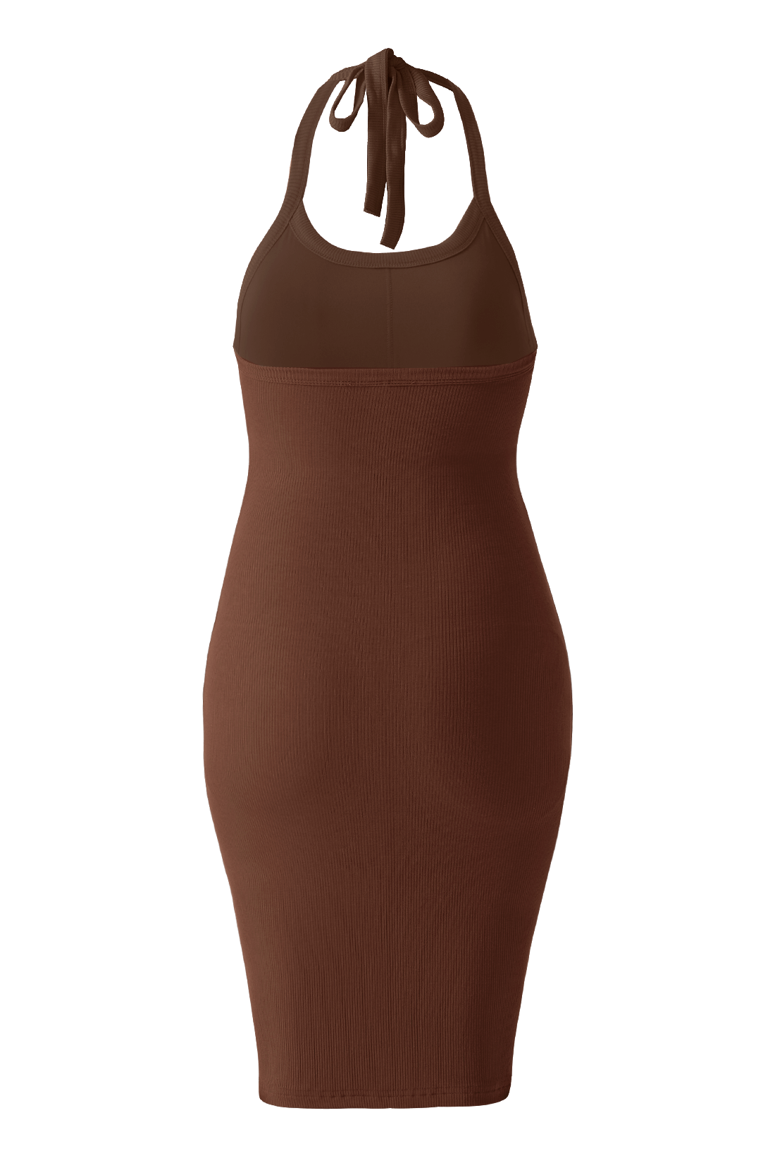 Rugloze mini-jurk met gedrapeerde hals en bandjes, met ingebouwde shapewear