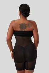 Strapless maxi-jurk met ingebouwde shapewear