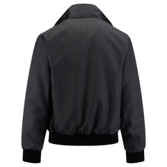 Heren geruit Harrington jack - donkergrijs geruit