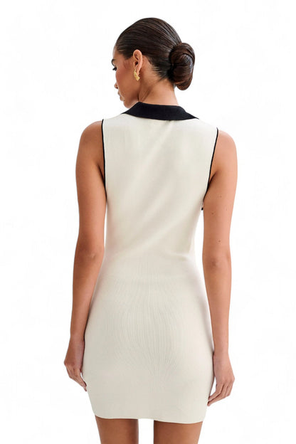 Gebreide bodycon-minijurk