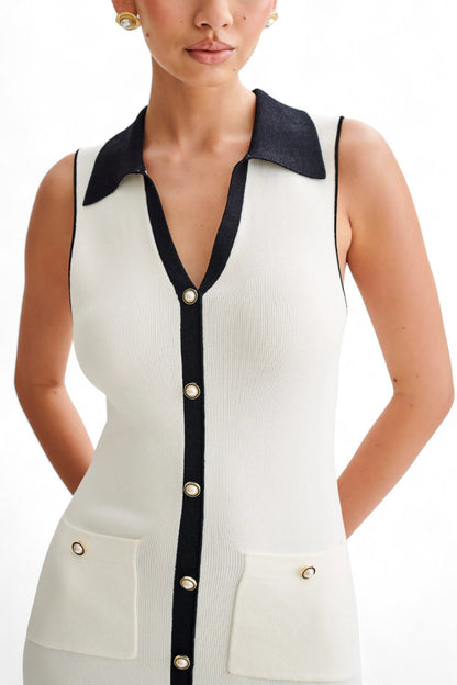 Gebreide bodycon-minijurk