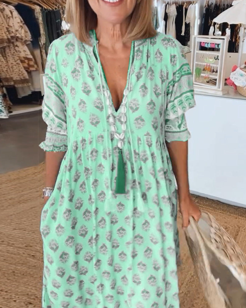 Erin | Elegante jurk met V-hals