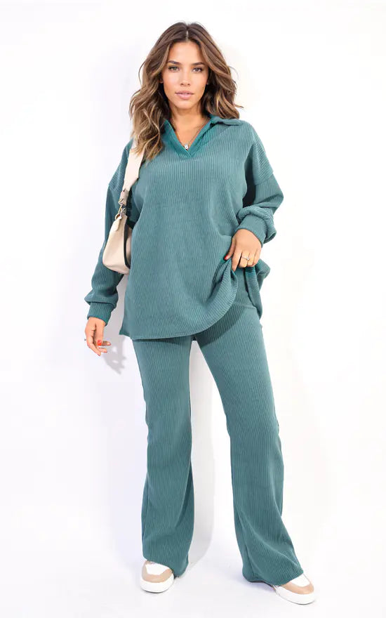 Licevo-kraagtop met lange mouwen en broek