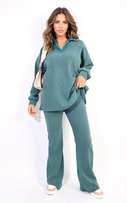 Licevo-kraagtop met lange mouwen en broek