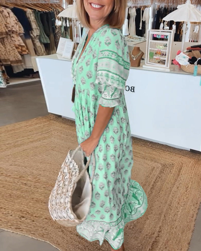 Erin | Elegante jurk met V-hals