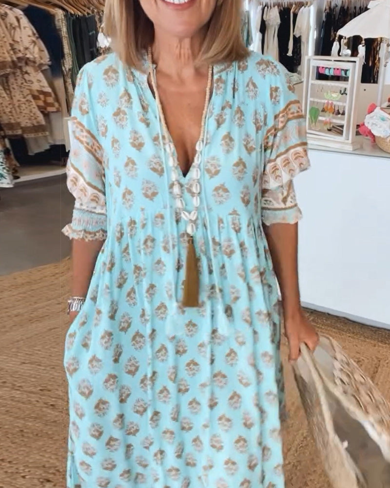 Erin | Elegante jurk met V-hals