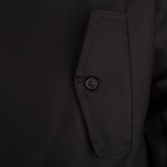 Heren Harrington Jas met Zwarte Voering - Zwart