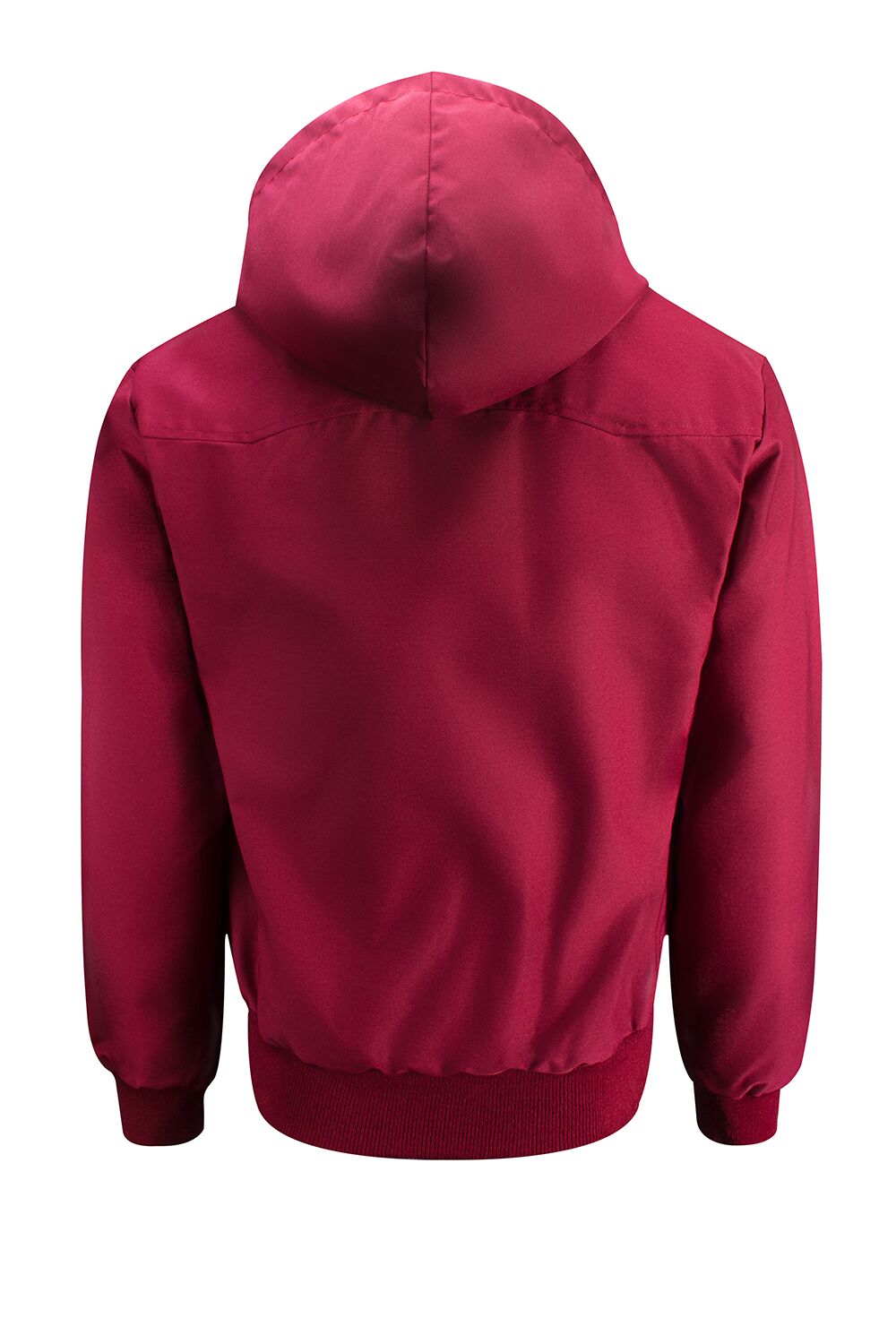 Harringtonjack met capuchon voor heren - Bordeauxrood