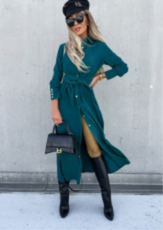 Betty | Casual jurk met knoopdetail