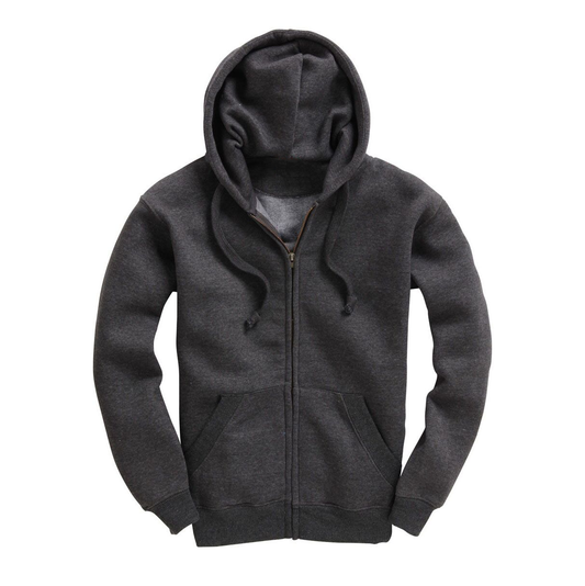 Heren premium hoodie met rits - Antraciet