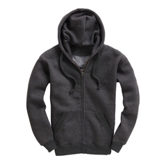 Heren Premium Hoodie met Rits - Antraciet