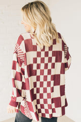 Geruite Cardigan