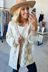 Geruite Cardigan