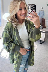Geruite Cardigan