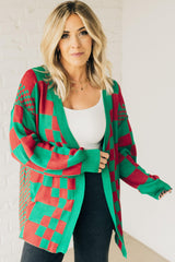 Geruite Cardigan