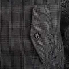 Heren geruit Harrington jack - donkergrijs geruit