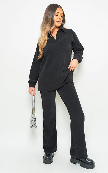 Licevo-kraagtop met lange mouwen en broek