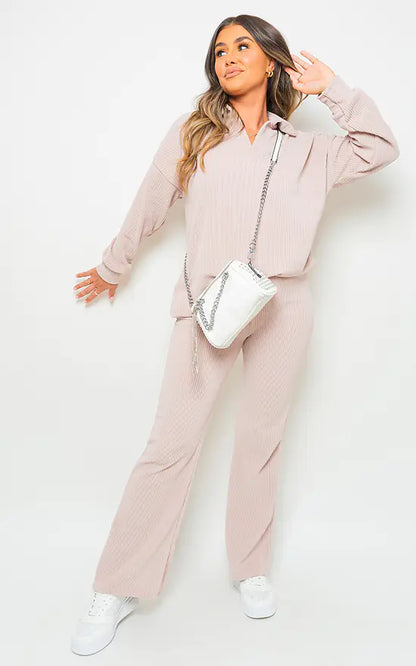 Licevo-kraagtop met lange mouwen en broek