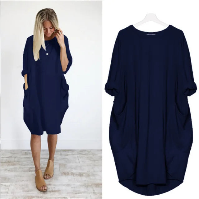 Comfortabele en schattige jurk 1 + 1 gratis