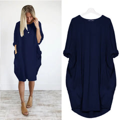 Comfortabele en Schattige Jurk 1 + 1 Gratis