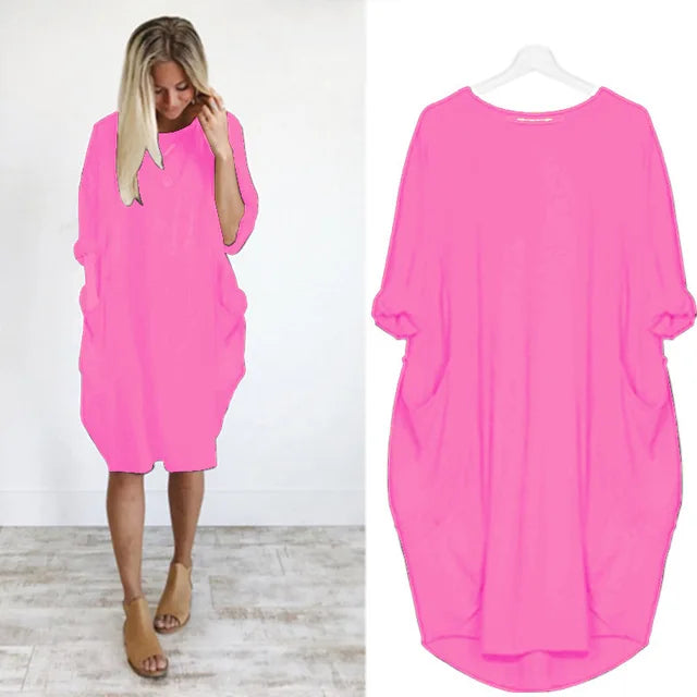 Comfortabele en schattige jurk 1 + 1 gratis