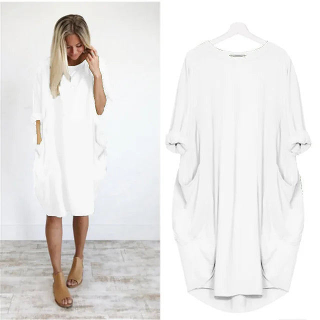 Comfortabele en schattige jurk 1 + 1 gratis