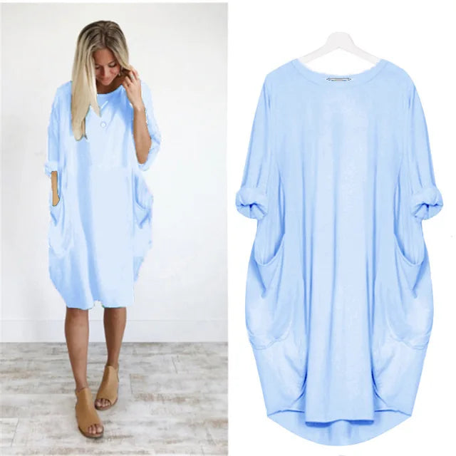 Comfortabele en schattige jurk 1 + 1 gratis