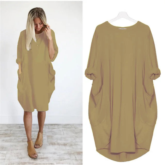 Comfortabele en schattige jurk 1 + 1 gratis
