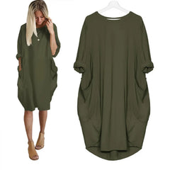 Comfortabele en Schattige Jurk 1 + 1 Gratis