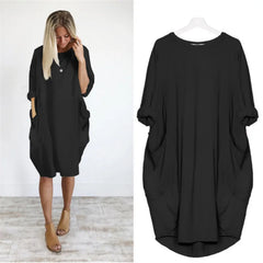 Comfortabele en Schattige Jurk 1 + 1 Gratis