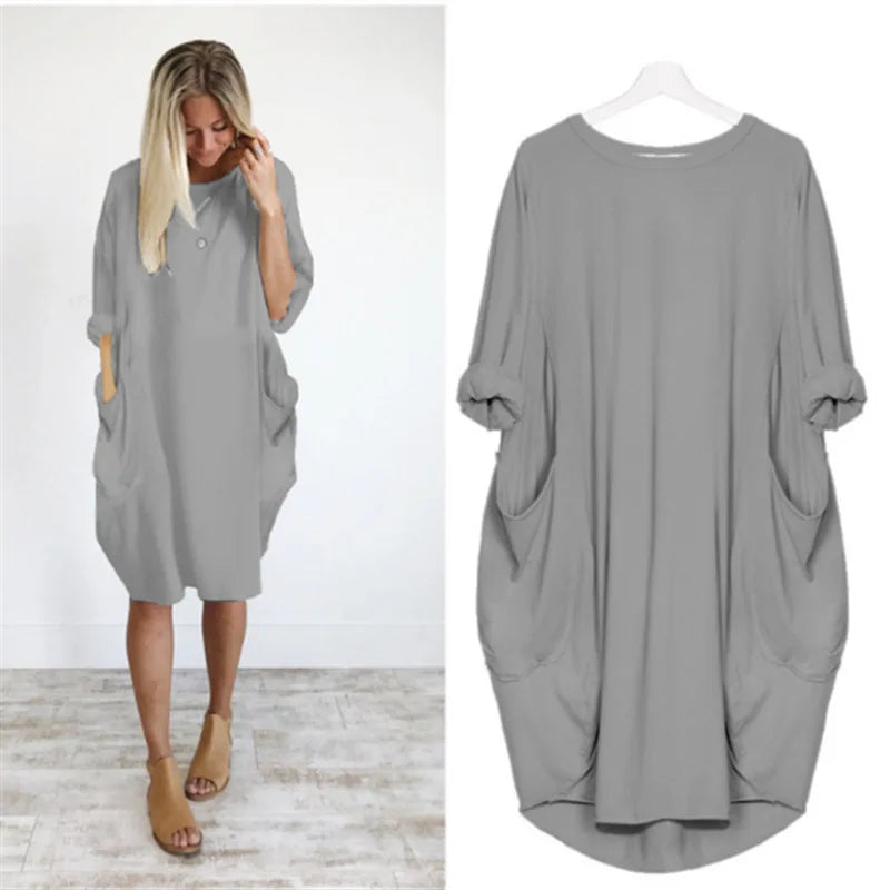 Comfortabele en schattige jurk 1 + 1 gratis