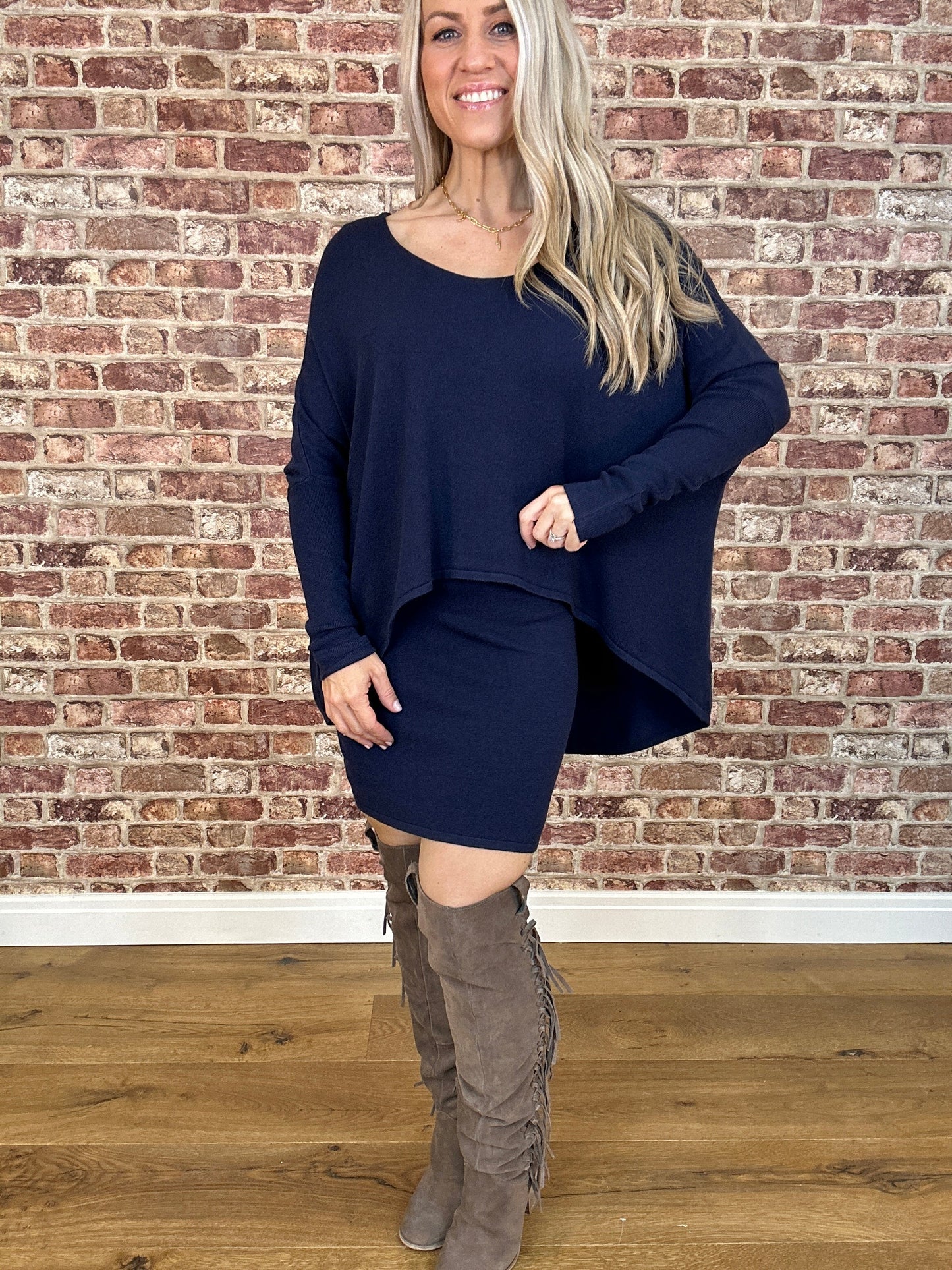 Jurk met top over top