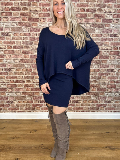 Jurk met top over top