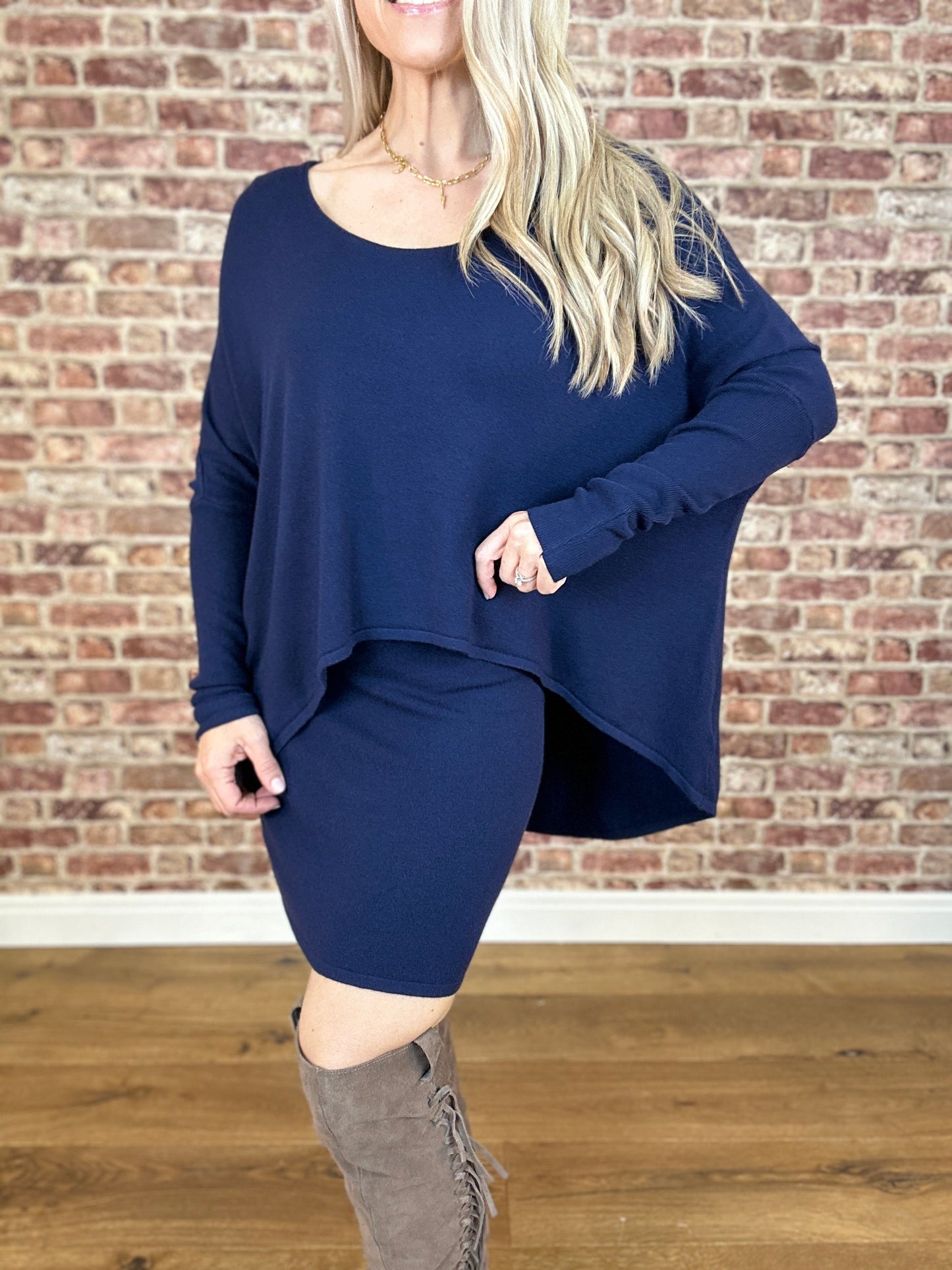 Jurk met top over top