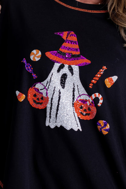 Pailletten top met spookje voor de best geklede look